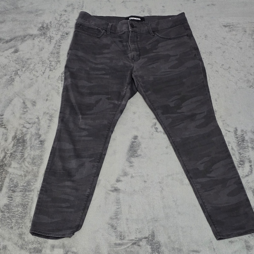Express‎ Mid Rise Legging Jeans Camo Stretch Women's Size 10S 10C